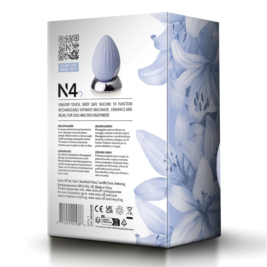 Niya-N4 Massaggiatore Intimo per Stimolazione Esterna-Silicio, 10 velocità 5 Niya-N4 Massaggiatore Intimo per Stimolazione Esterna-Silicio, 10 velocità — ROCKS-OFF · Vibratori (imaginea 5)