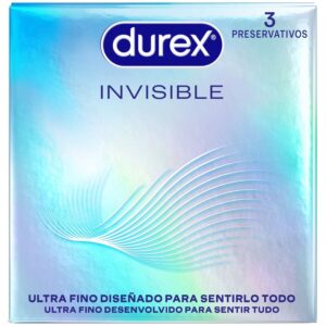 Durex Condoms-Preservativi ultra sottili invisibili, 3