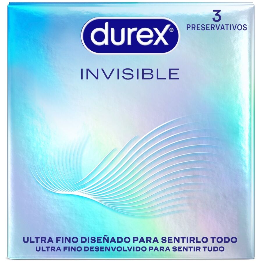 Durex Condoms-Preservativi ultra sottili invisibili, 3