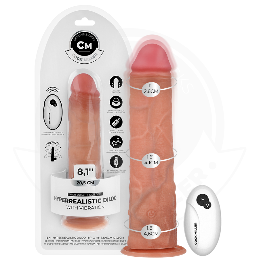 Cock Miller-Dildo Realistico con Ventosa e Vibrazioni