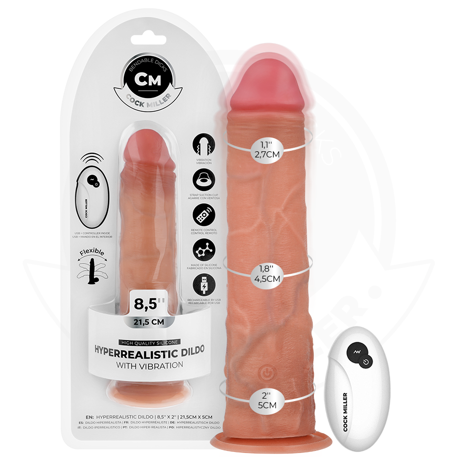 Cock Miller-Dildo Realistico con Ventosa e Vibrazione