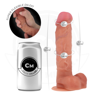 Cock Miller-Dildo Iperrealista Articolabile 19.3 cm-Silicone