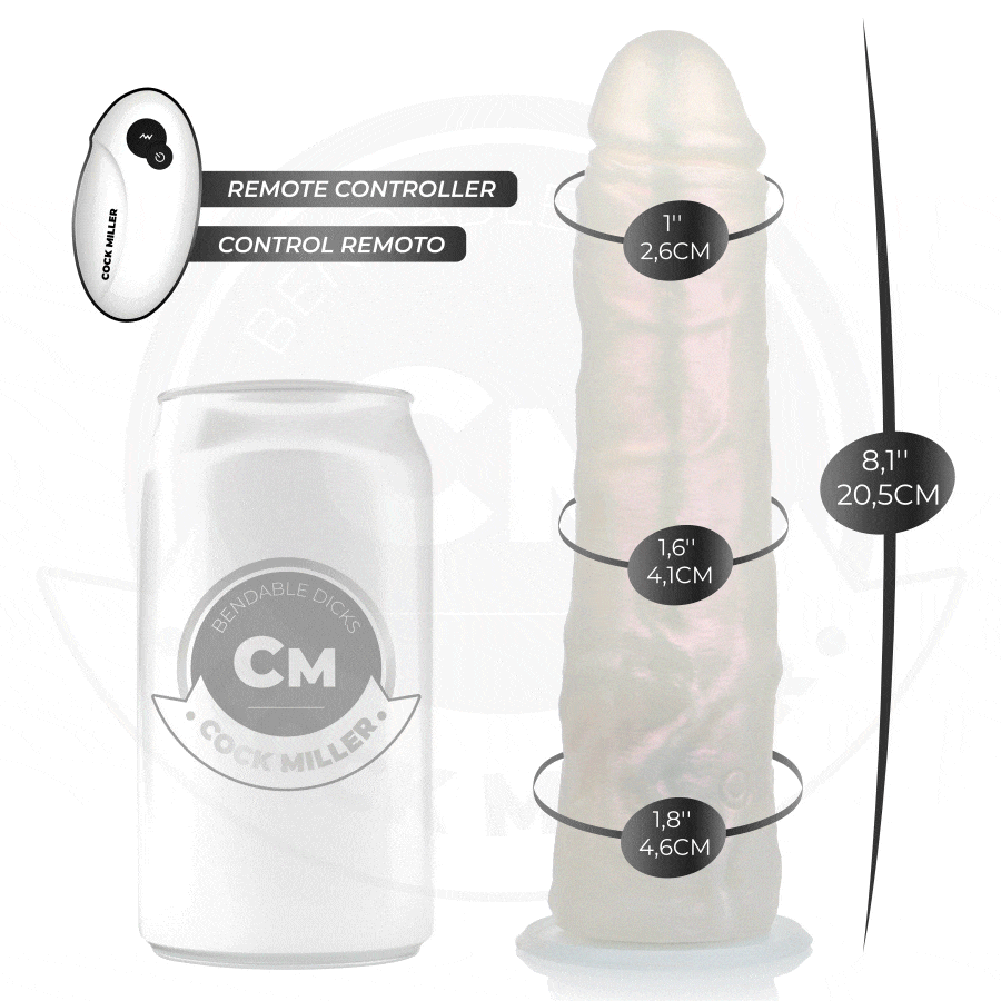 Cock Miller-Dildo con Ventosa, Illuminazione e Vibrazioni · Vibratori (imaginea 9)