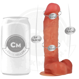 Cock Miller-Dildo Articolabile Iperrealista 14.8 cm-Silicone · Dildo & Stimolatori (imaginea 9)