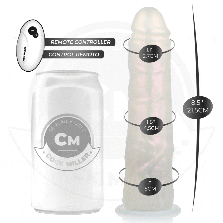 Cock Miller-Dildo con Ventosa, Luce e Vibrazioni con · Vibratori (immagine 9)