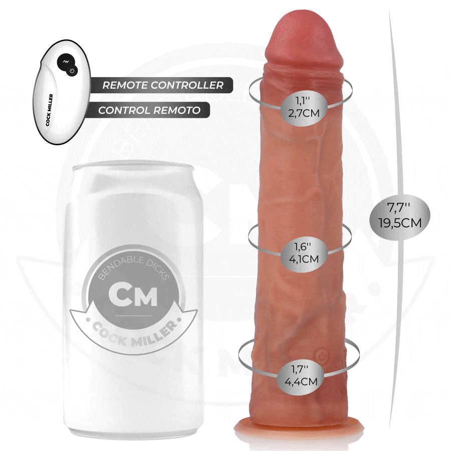 Cock Miller-Dildo Hyperrealist 19.5 cm con Ventosa, Funzione · Vibratori