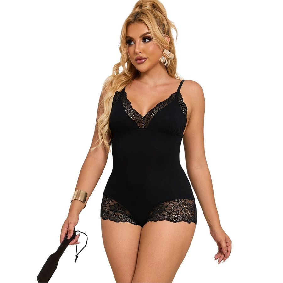 Subblime Bodies-Teddy con dettagli in pizzo floreale