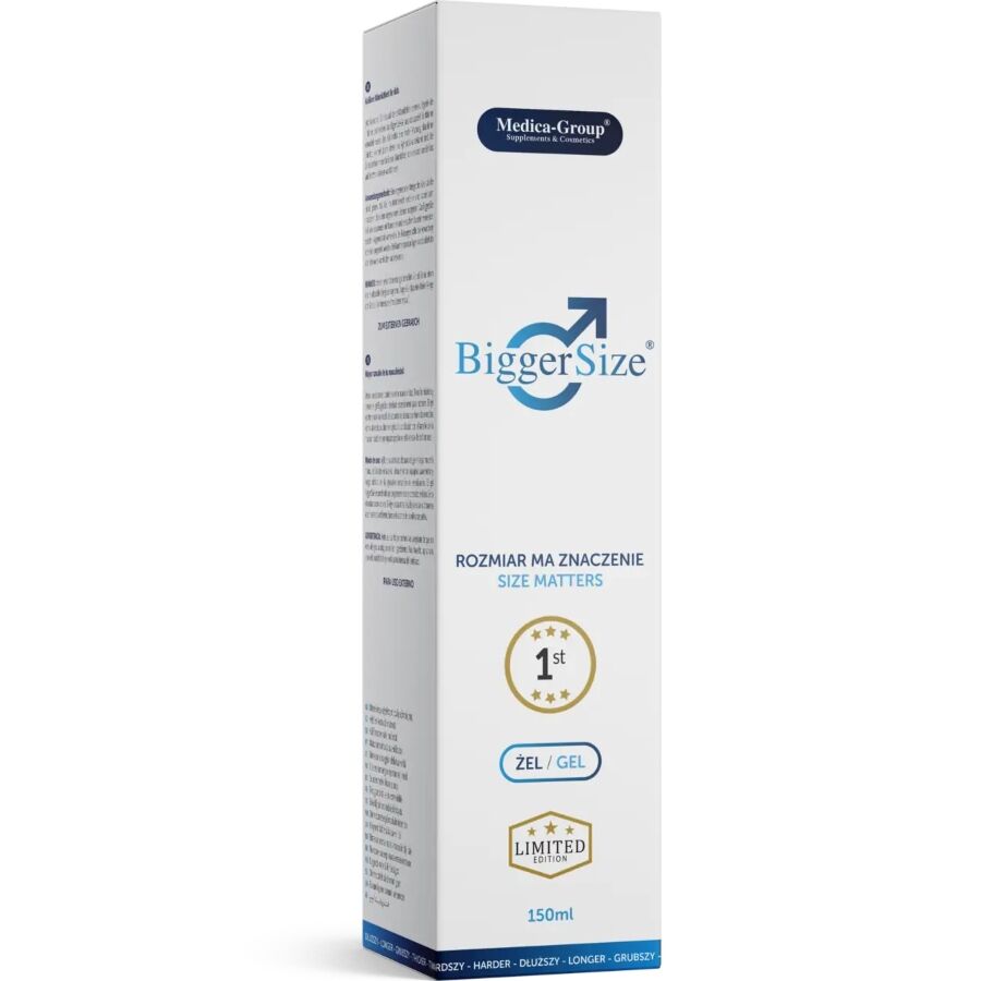 Medica Group-Biggersize Gel Intimo Maschile 150 ml 2 Medica Group-Biggersize Gel Intimo Maschile 150 ml · Afrodisiaci uomo (imaginea 2)