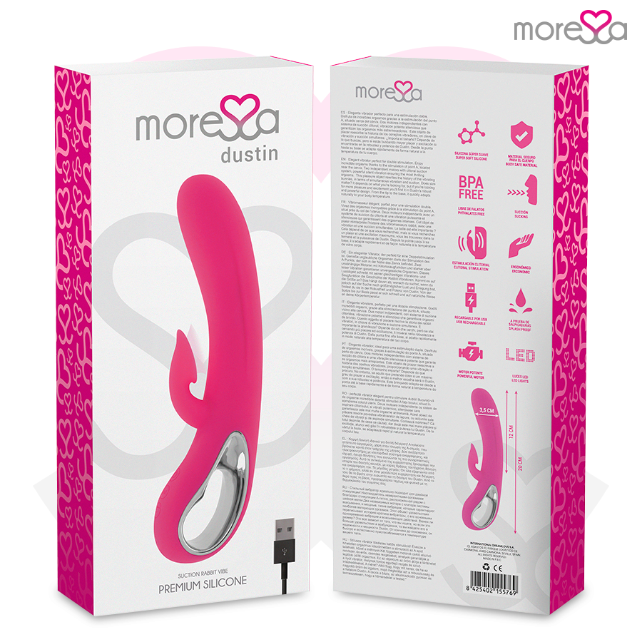 Moressa-Dustin Suzione Clitoride e Vibrazione Forte, Silicone 2 Moressa-Dustin Suzione Clitoride e Vibrazione Forte, Silicone · Vibratori (imaginea 2)