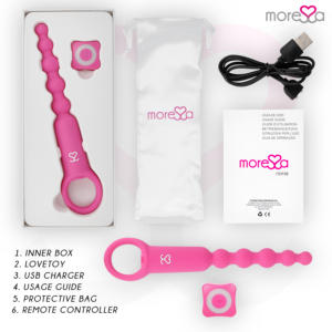 Moressa-Ronie Potente Rosario Vibratore Anale con Telecomando · Giocattoli anali (imaginea 6)