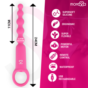 Moressa-Ronie Potente Rosario Vibratore Anale con Telecomando · Giocattoli anali (imaginea 4)