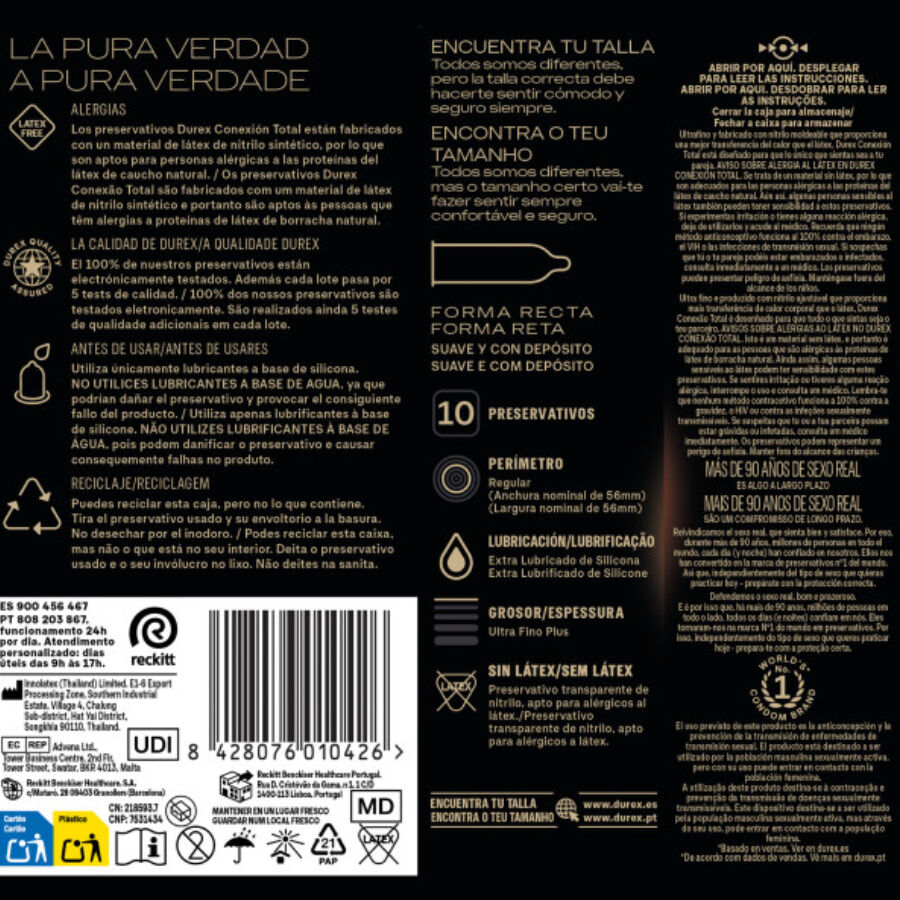Durex Condoms-Total Connection Xl Ultra Slim Plus senza Lattice 5 Durex Condoms-Total Connection Xl Ultra Slim Plus senza Lattice · Preservativi (imaginea 5)