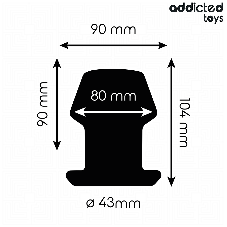 Addicted Toys-Extreme Plug anale con vuoto interno, Silicone, Dimensioni · Giocattoli anali (imaginea 6)