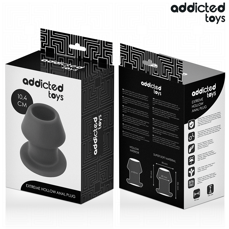 Addicted Toys-Extreme Plug anale con vuoto interno, Silicone, Dimensioni 3 Addicted Toys-Extreme Plug anale con vuoto interno, Silicone, Dimensioni · Giocattoli anali (imaginea 3)