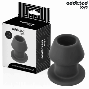 Addicted Toys-Extreme Hollow Anale Plug Silicone Size S 7.5 cm