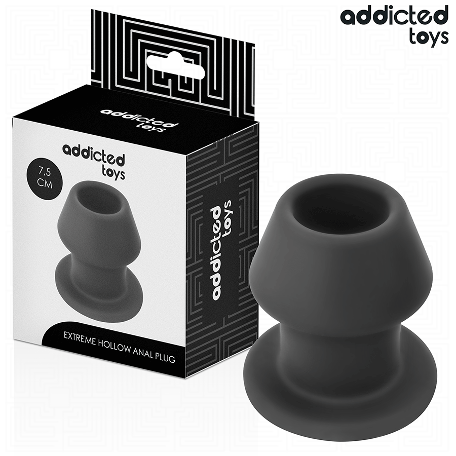 Addicted Toys-Extreme Hollow Anale Plug Silicone Size S 7.5 cm
