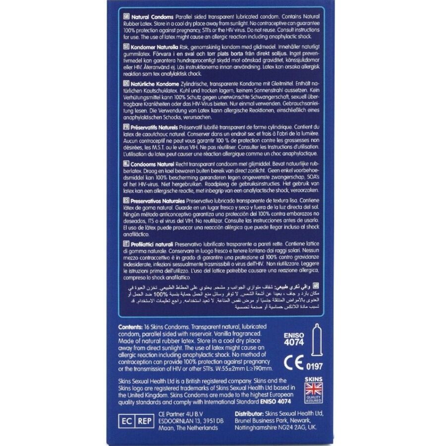 Skins-Natural Premium Preservativi Pacchetto 16-Latex · Preservativi (imaginea 4)