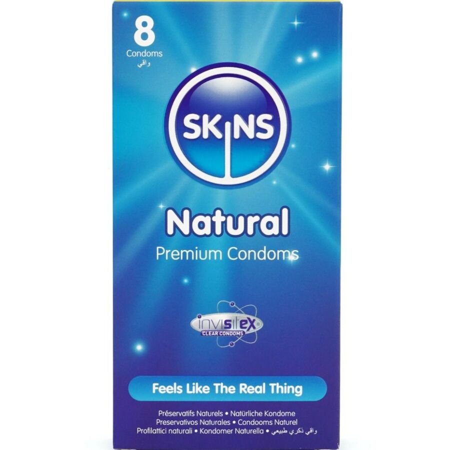 Skins-Natural Premium Preservativi Pacchetto 8
