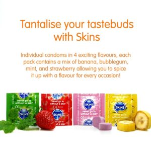 Skins-Pacchetto 4 Preservativo Premium Aroma Multiplo (banana) · Preservativi (immagine 3)
