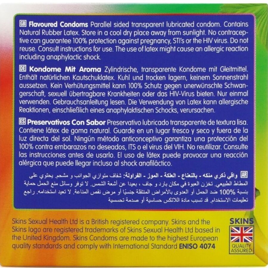 Skins-Pacchetto 4 Preservativo Premium Aroma Multiplo (banana) · Preservativi (immagine 4)
