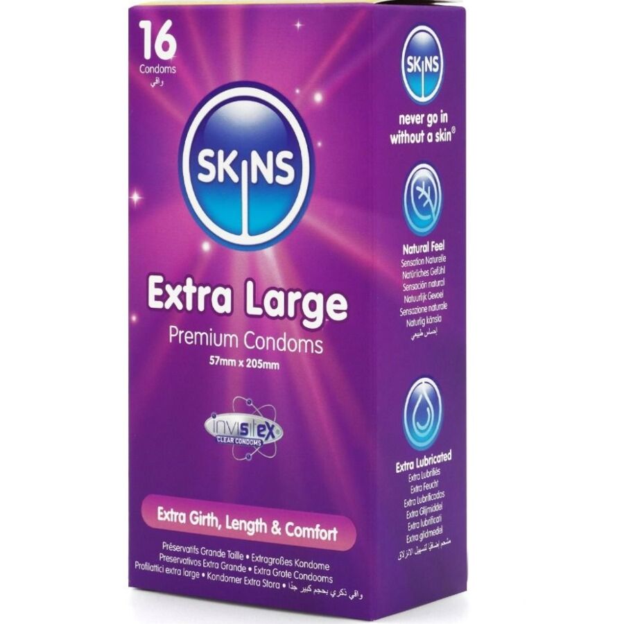 Skins-Extra Large Premium Preservativi Pacchetto 16 · Preservativi (immagine 2)