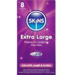 Skins-Extra Large Premium Preservativi Pacchetto 8-Latex · Preservativi