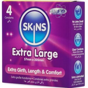 Skins-Extra Large Premium Preservativi Pacchetto 4-Latex · Preservativi (imaginea 3)