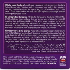 Skins-Extra Large Premium Preservativi Pacchetto 4-Latex · Preservativi (imaginea 4)