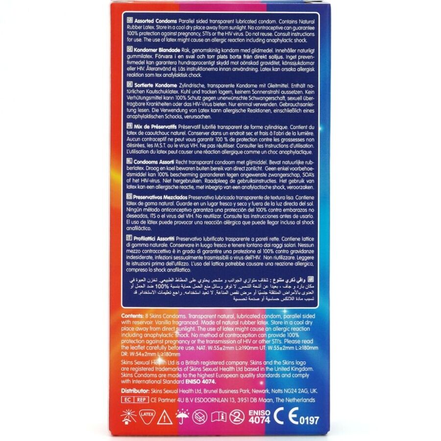 Skins-Pacchetto Premium Preservativi Assorbiti 8-Latex 2 Skins-Pacchetto Premium Preservativi Assorbiti 8-Latex · Preservativi (imaginea 2)