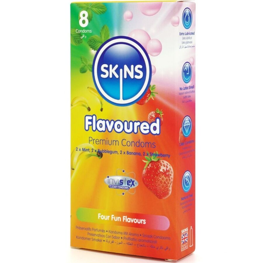 Skins-Confezione Preservativo Premium Multi-aroma, 8 Pezzi 2 Skins-Confezione Preservativo Premium Multi-aroma, 8 Pezzi · Preservativi (imaginea 2)
