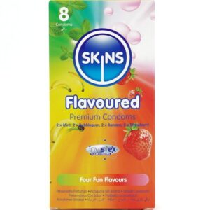 Skins-Confezione Preservativo Premium Multi-aroma, 8 Pezzi