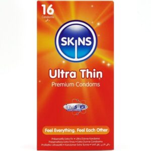 Skins-Pacchetto 16 Preservativo Ultra-sottile Premium-Latex 5 Skins-Pacchetto 16 Preservativo Ultra-sottile Premium-Latex · Preservativi