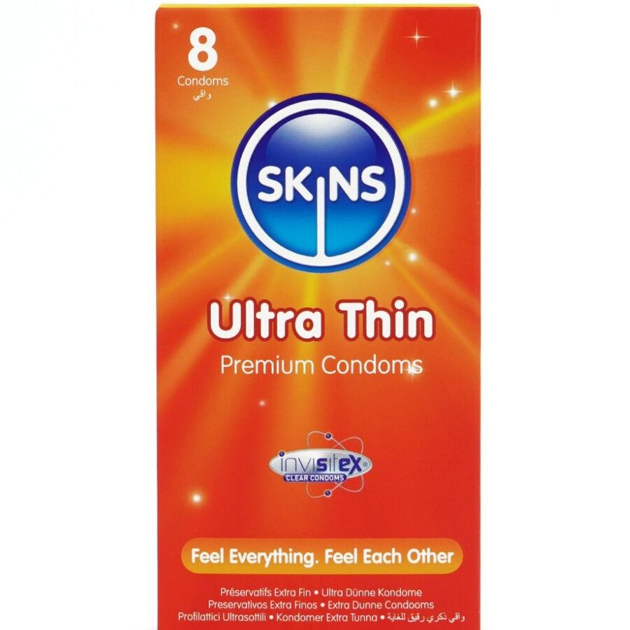 Skins-Confezione 8 Preservativi Ultra Thin Premium-Latex
