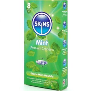 Skins-Mint Premium Preservativi Pacchetto 8-Latex 6 Skins-Mint Premium Preservativi Pacchetto 8-Latex · Preservativi (imaginea 2)