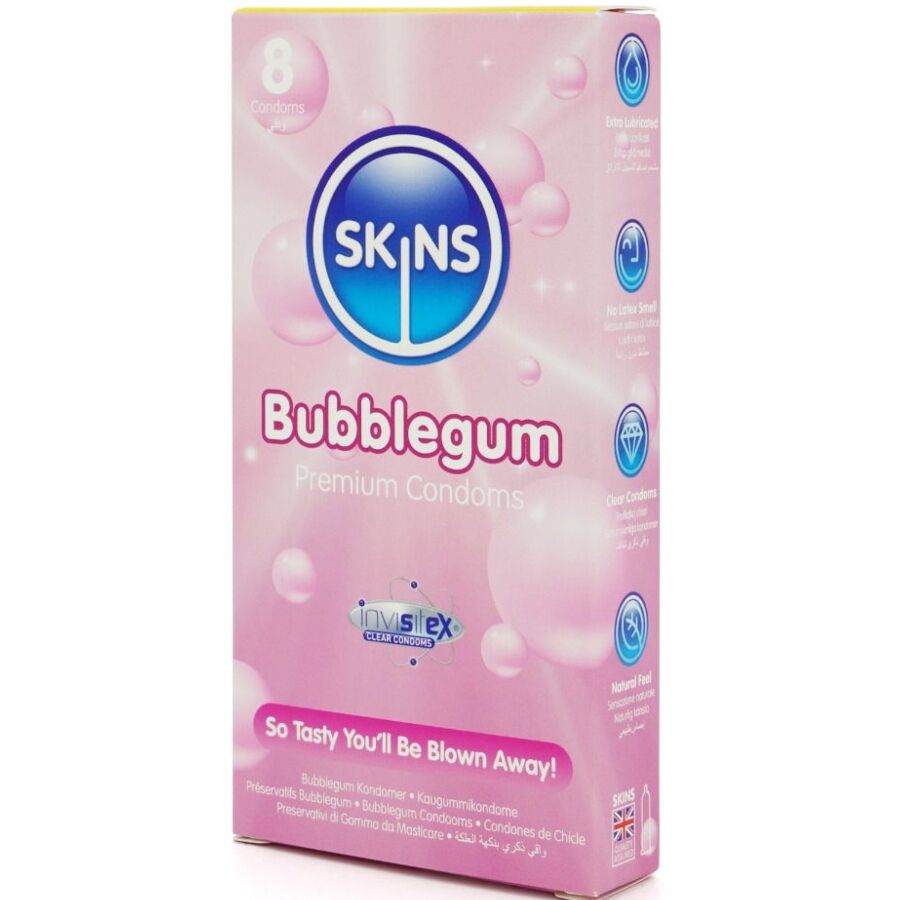 Skins-Bubble Gum Preservativo Premium Pacchetto 8 2 Skins-Bubble Gum Preservativo Premium Pacchetto 8 · Preservativi (imaginea 2)