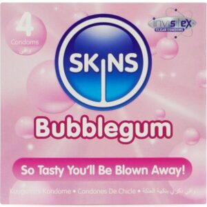 Skins-Bubblegum Premium Preservativo Pacchetto 4
