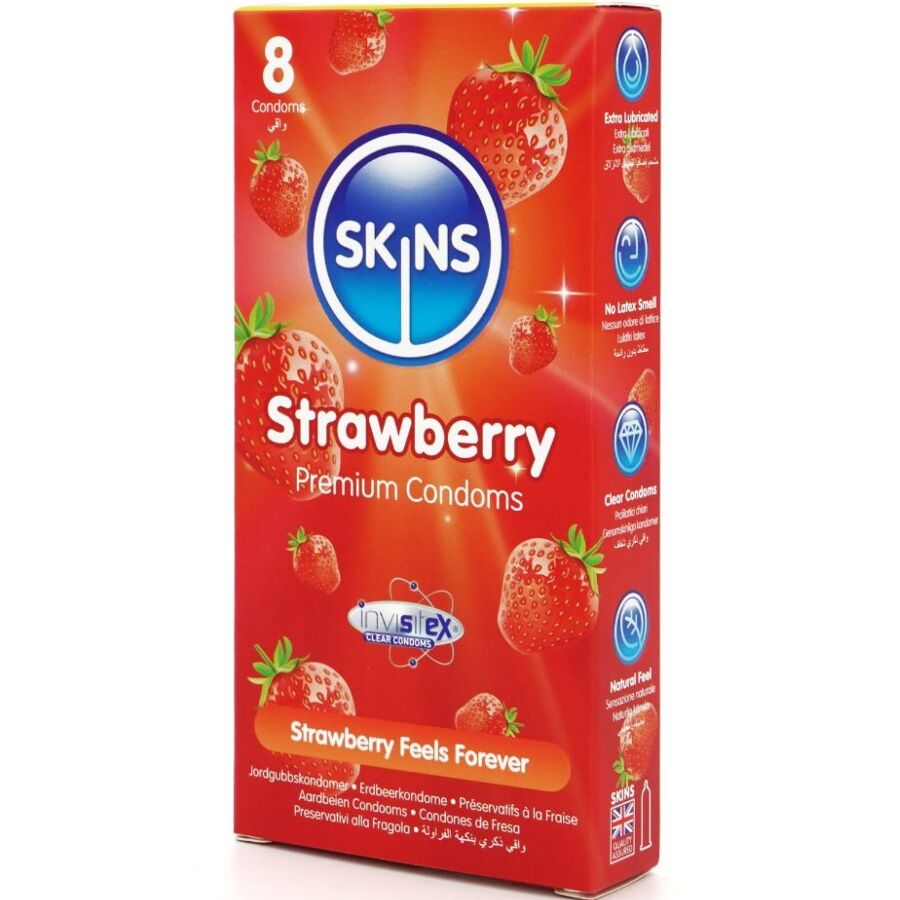 Skins-Preservativi Premium Fragole Pacchetto 8 2 Skins-Preservativi Premium Fragole Pacchetto 8 · Preservativi (imaginea 2)
