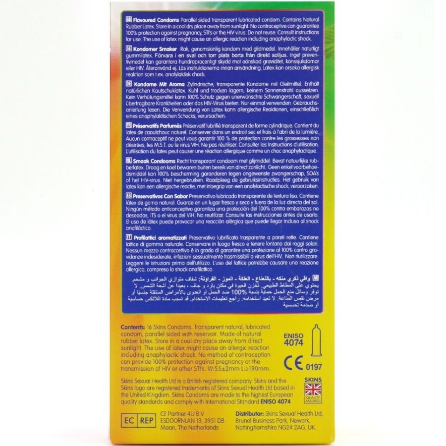 Skins-Confezione Preservativo Premium con Aroma Multiplo, 16 Pezzi 3 Skins-Confezione Preservativo Premium con Aroma Multiplo, 16 Pezzi · Preservativi (imaginea 3)