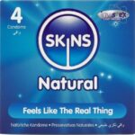 Skins-Preservativi Natural Premium Pacchetto 4-Latex · Preservativi