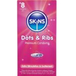 Skins-Dots & Ribs Premium Pacchetto 8 Preservativo-Latex · Preservativi