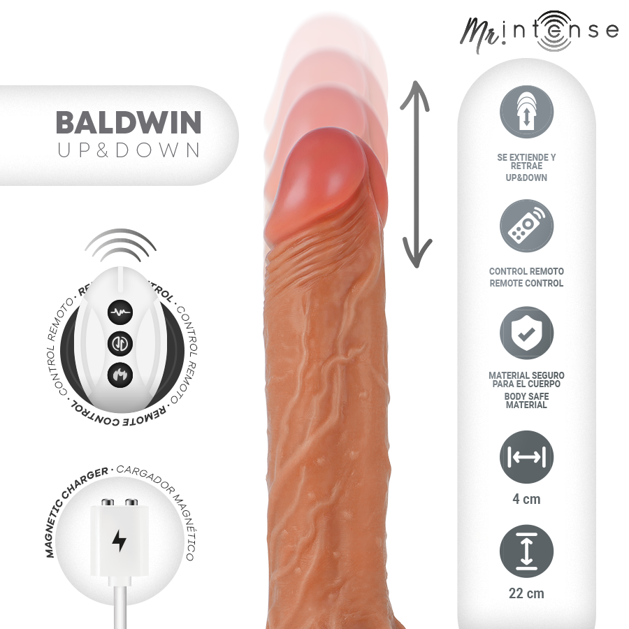 Mr. Intense High Tech-Baldwin Realist Multifunzione 3 Mr. Intense High Tech-Baldwin Realist Multifunzione · Vibratori (imaginea 3)