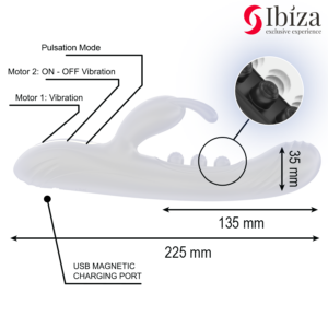 Ibiza Technology-Vibratore Rabbit con Pulsazione-Silicone, 7 velocità 13 Ibiza Technology-Vibratore Rabbit con Pulsazione-Silicone, 7 velocità · Vibratori (imaginea 5)