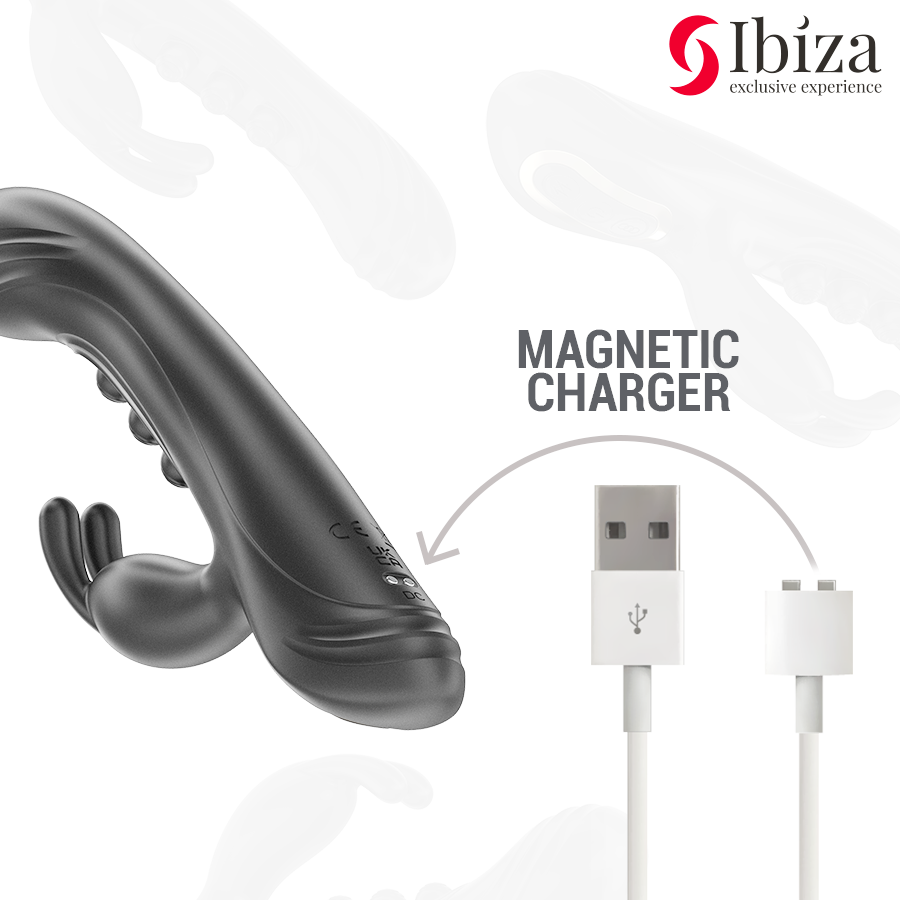 Ibiza Technology-Vibratore Rabbit con Pulsazione-Silicone, 7 velocità 6 Ibiza Technology-Vibratore Rabbit con Pulsazione-Silicone, 7 velocità · Vibratori (imaginea 6)