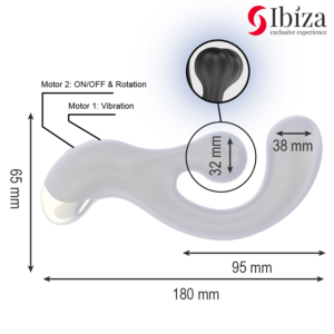 Ibiza Technology-Stimolatore Vibratore Rotativo-Silicio, 10 velocità · Vibratori (imaginea 4)
