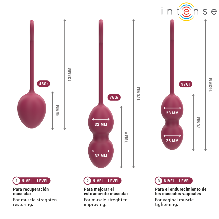 Intense Health Kegel-Charli Kegel Ball Kit Viola-Silicone 7 Intense Health Kegel-Charli Kegel Ball Kit Viola-Silicone · Giocattoli anali (immagine 7)