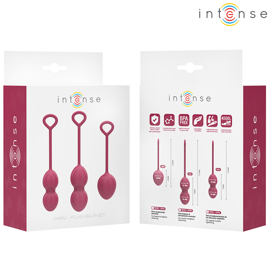 Intense Health Kegel-Charli Kegel Ball Kit Viola-Silicone 5 Intense Health Kegel-Charli Kegel Ball Kit Viola-Silicone · Giocattoli anali (immagine 5)