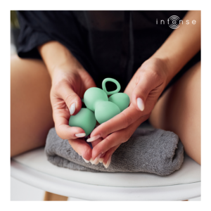 Intense Health Kegel-Charli Kit Palline vaginali Light Jade · Giocattoli anali (imaginea 6)