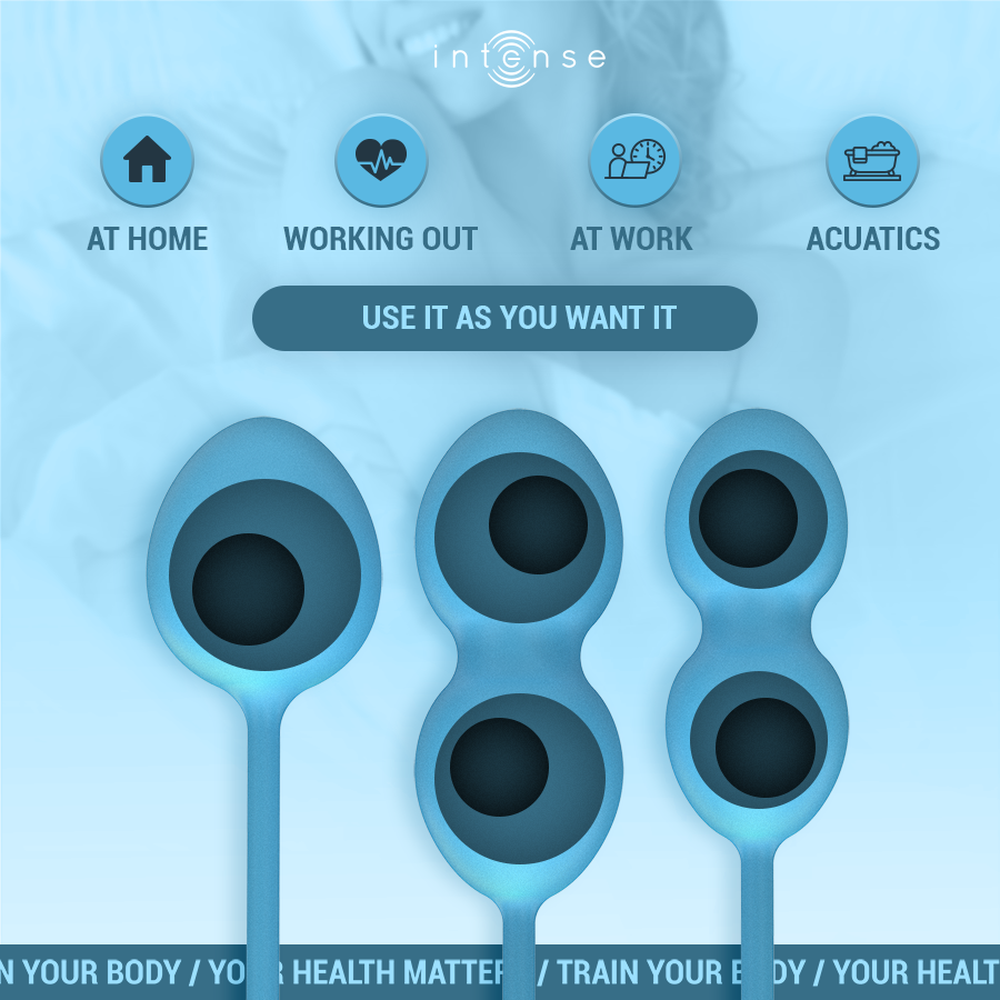 Intense Health Kegel-Charli Kegel Ball Kit Ocean Blue-Silicone 2 Intense Health Kegel-Charli Kegel Ball Kit Ocean Blue-Silicone · Giocattoli anali (imaginea 2)