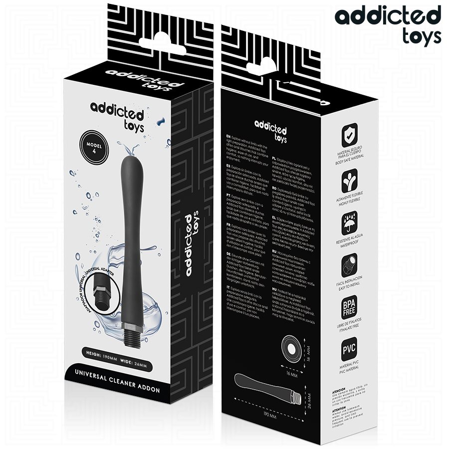 Addicted Toys-Irrigatore anale con adattatore universale modello 4-silicone · Giocattoli anali (imaginea 7)