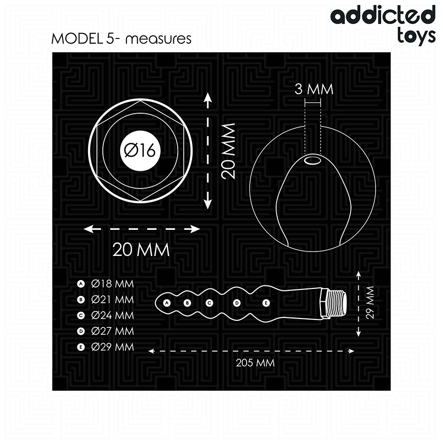 Addicted Toys-irrigatore anale con adattatore universale modello 5-silicone · Giocattoli anali (imaginea 7)